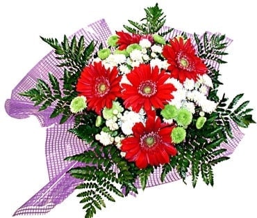 Ankara Bat�kent �entepe �i�ek�i firma �r�n�m�z taze kar���k k�r �i�ekleri demeti