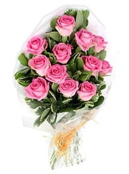 Ankara Bat�kent Ostim �i�ek g�nderimi firmas� �r�n�m�z  11 adet pembe g�lden buket �i�e�i