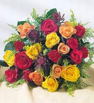 Ankara Bat�kent �i�ek g�nderme firmam�zdan size �zel kar���k renkli 12 adet g�l demeti