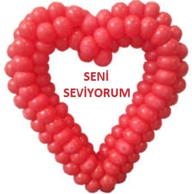Ankara Bat�kent seni seviyorum yaz�l� kalp farkl� hediye